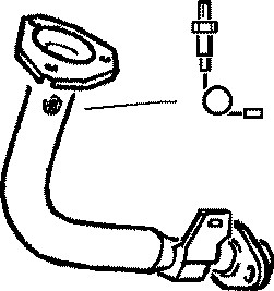 Pakoputki, Edessä, peugeot 206 halvkombi, 1705CA, 1705Z3, 8671015506, 8671015561
