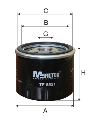 Öljynsuodatin MFILTER TF 6531