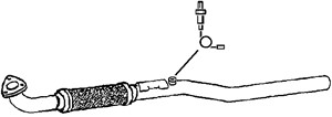 Pakoputki, Keskellä, opel astra h, astra h kombi, astra h twintop, zafira / zafira family b, vauxhall astra mk v, zafira mk ii, 55558598