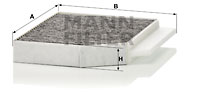 Raitisilmasuodatin MANN-FILTER CUK 26 023