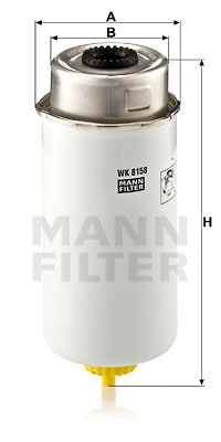 Polttoainesuodatin MANN-FILTER WK 8158