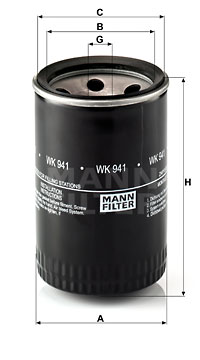 Polttoainesuodatin MANN-FILTER WK 941 (10)