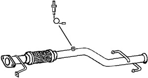 Pakoputki, Keskellä, hyundai getz, 286101C060, 286101C120