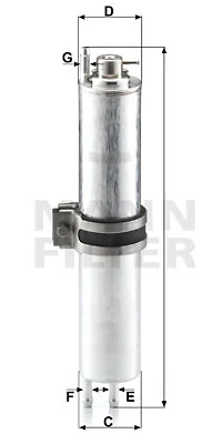 Polttoainesuodatin MANN-FILTER WK 532/2