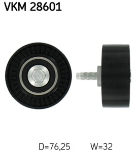 Ohjainrulla, hammashihna, Vasen, ylä, Oikea, chrysler voyager iv, jeep cherokee, ldv maxus buss, maxus skåp, 5093 931AA, 5142573AA