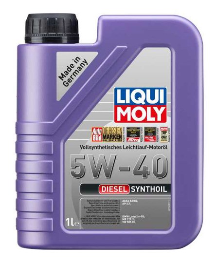 Moottoriöljy LIQUI MOLY DIESEL SYNTHOIL 5W40 1L