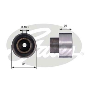 Ohjainrulla, hammashihna, fiat, 46740726, 7553565