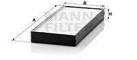 Raitisilmasuodatin MANN-FILTER CU 2521-2