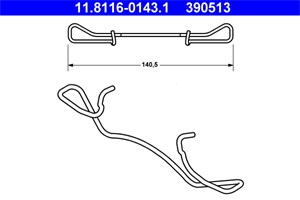 Tarvikesarja, jarrupala, Etuakseli, Taka-akseli, audi,ford,jaguar,peugeot,saab,seat,skoda,vw, 1041466, 3A0 615 269, 4A0 615 269, 5061759