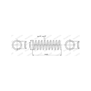 Jousi (auton jousitus), Etuakseli, mitsubishi colt iii, lancer iv, lancer halvkombi iv, MB 518694, MB518695