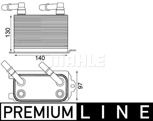 Öljynjäähdytin, autom. vaihteisto MAHLE ORIGINAL CLC 228 000P