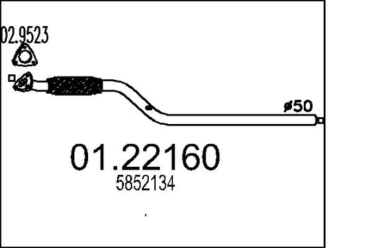 Pakoputki MTS 01.22160