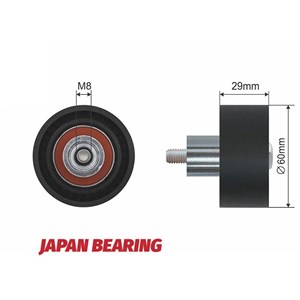 Ohjainrulla, hammashihna, ford,mazda, 1095025, 1213852, XS7G 6M250 AA, XS7G 6M250 BA, YF09-12-730, YF71-12-730