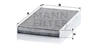 Raitisilmasuodatin MANN-FILTER CUK 3241