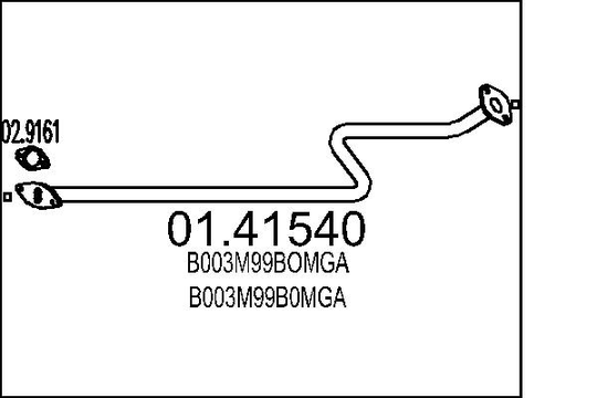 Pakoputki MTS 01.41540