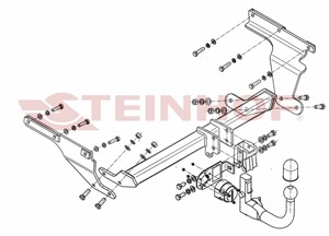 Vetokoukku, irrotettava, subaru trezia, toyota verso s