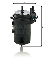 Polttoainesuodatin MANN-FILTER WK 9028 z