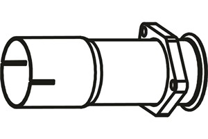 Pakoputki, Edessä, mercedes-benz c-klass [w203], c-klass t-model [s203], clk [c209], clk cabriolet [a209], (2034903419)