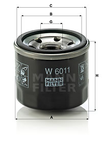 Öljynsuodatin MANN-FILTER W 6011