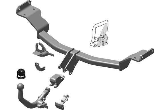 Vetokoukku BRINK 555500 Hyundai i30 '11-, i30 Coupe '13-15