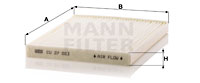 Raitisilmasuodatin MANN-FILTER CU 27 003