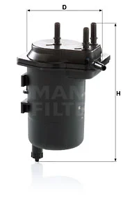 Polttoainesuodatin MANN-FILTER WK 939/5