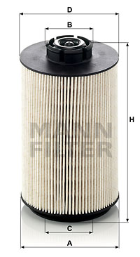 Polttoainesuodatin MANN-FILTER PU 1058 x