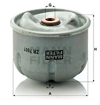 Öljynsuodatin MANN-FILTER ZR 7001