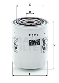 Öljynsuodatin MANN-FILTER W 8010