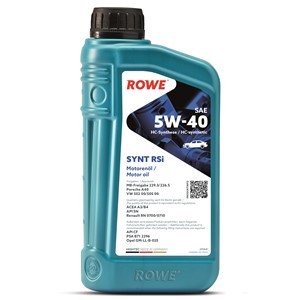 Moottoriöljy Rowe Hightec Synt Rsi Sae 5W-40 1L, Universal