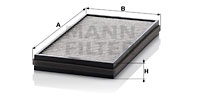 Raitisilmasuodatin MANN-FILTER CUK 3124-2
