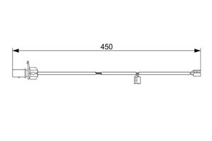 Kulumisenilmaisin, jarrupala, Etuakseli, audi a4 b9 avant, a5, a5 sportback, a6 c7, a6 c7 avant, a7 sportback, a8 d4, 4H0 615 121 Q