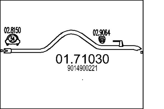 Pakoputki MTS 01.71030