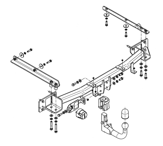 Vetokoukku STEINHOF STM-114 MB C-Class W203, S203