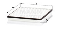 Raitisilmasuodatin MANN-FILTER CU 2217-2