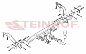 Vetokoukku, irrotettava, citroën c4 grand picasso i, c4 picasso minibus, minivan i