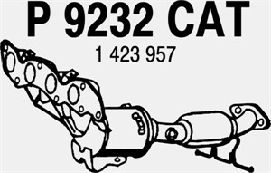 Katalysaattori, ford,volvo, 1253454, 1257251, 1313046, 1319964, 1323234, 1380396, 1380413, 1420339, 1423957, 1429900, 1503019, 1503057,