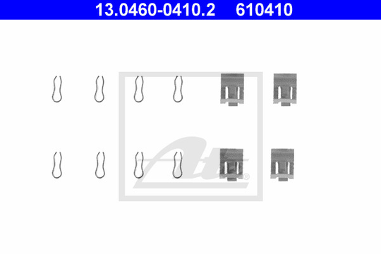 Tarvikesarja, jarrupala ATE 13.0460-0410.2