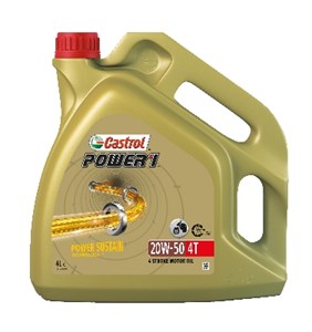 Moottoriöljy Castrol POWER1 4T 20W-50 4L, Universal