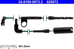 Kulumisenilmaisin, jarrupala, Etuakseli, land rover range rover iii, LR012824