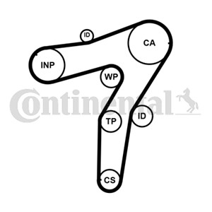 Hammashihna, opel,saab, 55564437, 5636487, 95524043