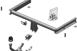 Vetokoukku, irrotettava, audi a4 b8, a4 b8 avant, a5, a5 cabriolet, a5 sportback