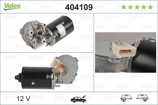 Pyyhkijän moottori VALEO 404109