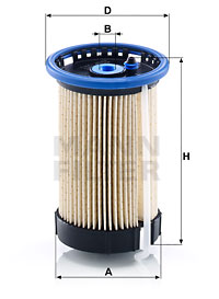 Polttoainesuodatin MANN-FILTER PU 8015