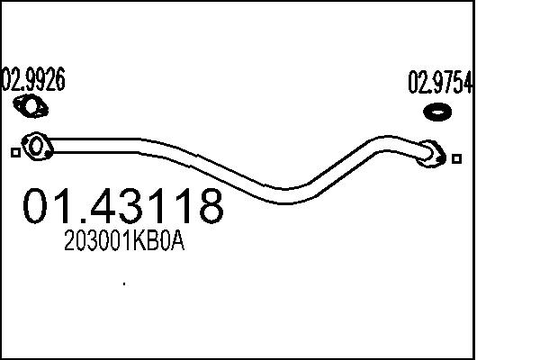 Pakoputki MTS 01.43118