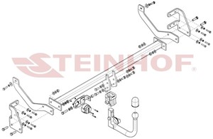 Vetokoukku, irrotettava, peugeot 508 i, 508 ii