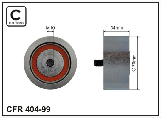 Ohjainrulla, hammashihna CAFFARO 404-99