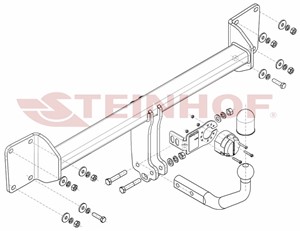 Vetokoukku, vakio, volvo s90 ii, v90 kombi ii