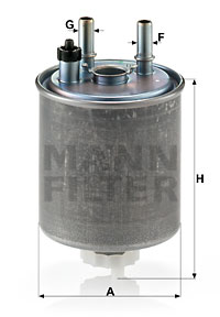 Polttoainesuodatin MANN-FILTER WK 918/1