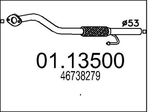 Pakoputki MTS 01.13500